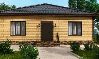 Проекты одноэтажных домов из кирпича | Строй-Кчк - Качканар от 3560 рублей